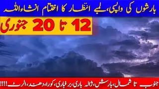 Finally Rain Come Back In Pakistan|Weather Forecast Pakistan|Crop Reformer|Pak Latest Weather Report