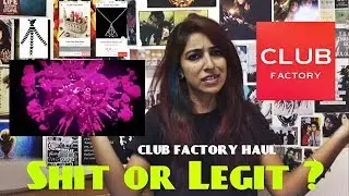 Club Factory Haul & Review | First Time | Shit or Legit ? | Indian Haul | Meghna Menon
