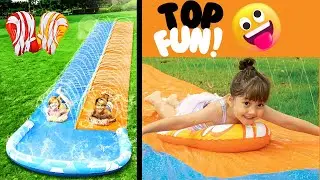 JOYIN 22 5ft Water Slides and 2 Bodyboards - Water Slide for Kids