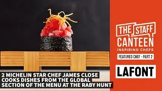 2 Michelin star chef James Close cooks dishes from the Global section of the menu at The Raby Hunt