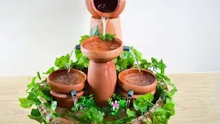 wow ! Easy DIY waterfall using Clay pots | Amazing ideas from Terracotta