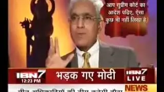 Hindutva Fascist Exposed   Narendra Modi Abruptly Ends Interview