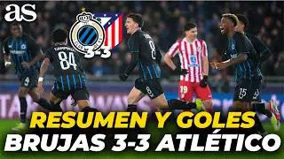 RESUMEN Y GOLES del BRUJAS 3 - ATL&Eacute;TICO DE MADRID: EMPATE con mal sabor para el ATLETI