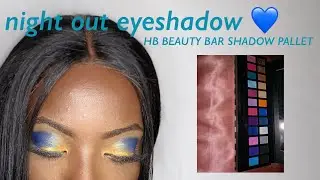 Easy fun night out eyeshadow tutorial- HB BEAUTY BAR SHADOW PALLET