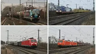 Zügverkehr/Trains at Leipzig Thekla & Saarmund - 21/12/25