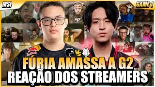 STREAMERS REAGEM ao GUIGO AMASSANDO A G2 ABRINDO 1x0 PARA F&Uacute;RIA vs G2 no MSI