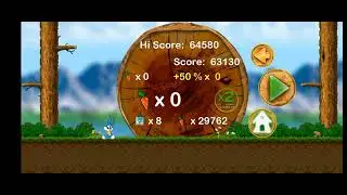 Bunny Jump & Run Level 34 35 Rabbit Kids Video Gameplay.