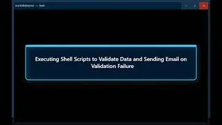 Oracle GoldenGate Executing Shell Scripts to Validate Data and Sending Email on Validation Failure