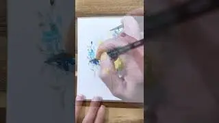 Beautiful and Soft Watercolor Loose Floral Bouquet Painting Process Inspired by Joly Poa