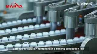 Soft bag IV solution forming filling sealing production line