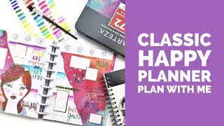 Plan With Me featuring Arteza Watercolor Pencils! // Classic Happy Planner // December 9, 2019