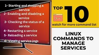 Top 10 Linux Service management commands | Managing Services with Systemd #linux #linuxcommands