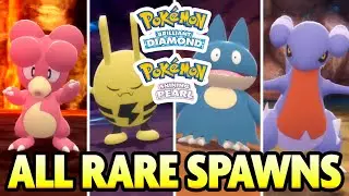 ALL RARE POKEMON SPAWNS in the Grand Underground! Munchlax! Pokemon Brilliant Diamond Shining Pearl!