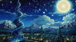 Vincent Van Gogh's Starry Night Futuristic Magical Lofi Ambient Music