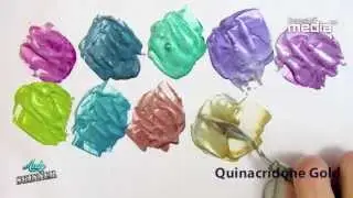Make your own Metalic Paint with Artist pigment Acrylic Paint Decoart Media Making Metallic Paint