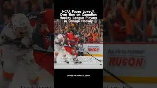 NCAA Faces Lawsuit Over Ban on Canadian Hockey League Players in College Hockey #new #shorts