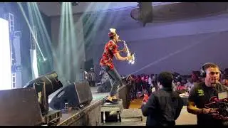KingSax performing live at Funnybonecomedy at Eko Hotel
