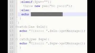 PHP Try, Throw, Catch with Classes
