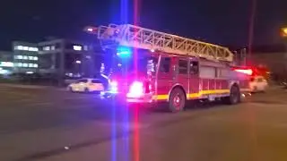 Newark Nj Fire Department Engine 10 / Ladder 5 Spare /UMDNJ EMS UNIT Responding 12-18-21