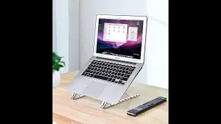 Adjustable Aluminum Laptop / Computer / Tablet Stand with 10 Levels Height Adjustment and Portable