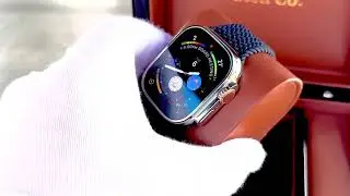 CUSTOM Apple Watch Ultra Diamond Polished with Black Loop Band