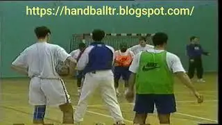 handball training - The defense 6-0 in the formation part 3