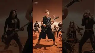 Durasi 0:08 🔥 didunia(AI)band ini perform diplanet mars(AI)🔥#guitarist #aiart #sorts #music