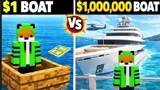 MINECRAFT: $1 BOAT VS $1,000,000 BOAT
