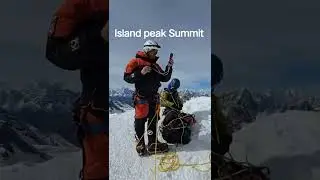 finally success island peak Summit top 2025#nepal#mountains#climbing#travel#newpost🇳🇵🥰✅❣️⛰️🏔️📸