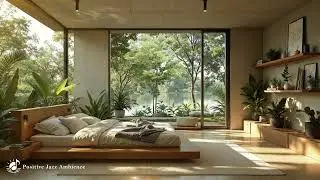 Refreshing Jazz In Tranquil Bedroom Ambience | Warm Soothing Jazz Music To Stress Relief, Focus