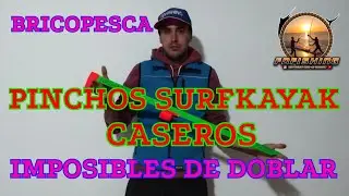 PINCHOS O SOPORTE CAÑAS DE SURFKAYAK O SURFCASTING CASEROS  MODIFICACIÓN MEJORA BRICOPESCA FDFISHING