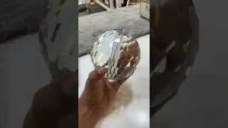 Glass crystal clear 120mm ball diamond 💎 #handmade #decoration #glassballs