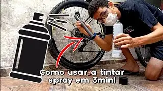 Como utilizar a tinta Spray em 3min [PR&Aacute;TICO]