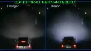Xenon Halogen Headlights Blue Demonstration