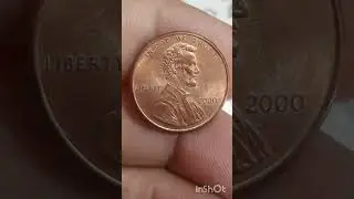 error👉ONE CENT 2000,LINCOLN AMERICA #error coin# coin value