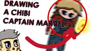 Drawing the new MCU Captain Marvel in Chibi style