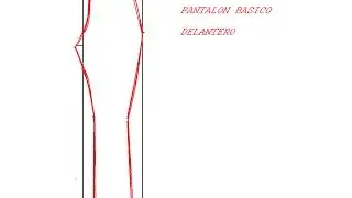 TRAZO PARA PANTALÓN, PARTE DELANTERA PARA DAMA