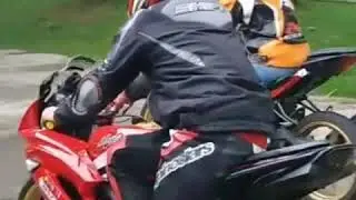 Kondisi abis crash di sentul
