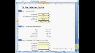 AZ OSD - Example 1 (Design On Site Detention for available 