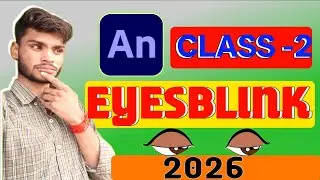Animate cc Mein Eyes Blinking Kaise Karen 2026 Mein | Adobe Animate cc Eyesblink Tutorial In Hindi |