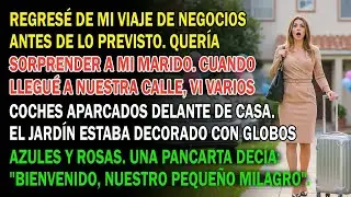 Volví Del Viaje De Trabajo Más Temprano De Lo Planeado  Pero Al Llegar A La Puerta, No Podía Cre
