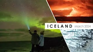 Rundreise Island - die Ringstra&szlig;e im Winter (03/2024) in 4K: Vulkanausbruch, Polarlichter, Gletscher