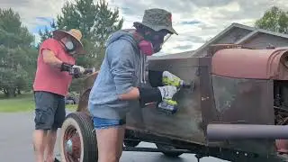 Wire Wheel rust removal