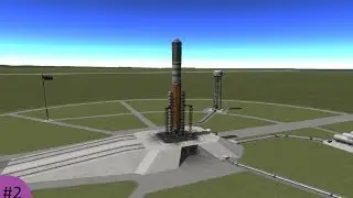 [rus] Ksp Лэндер на дюну ракетой Ares V