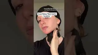 Blackout Neck Gothic Makeup with BLACK FOUNDATION ⭐️