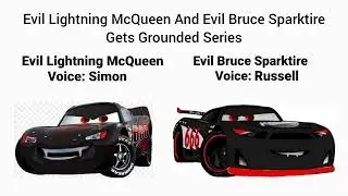 Evil Lightning McQueen And Evil Bruce Sparktire Gets Grounded Series