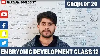 Embryonic Development Class 12th ||Chapter 20| Federal Board |Cleavage|Holobastic and Meroblastic