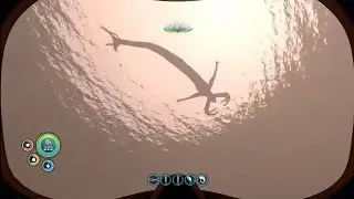 Swimming up to a Reaper Leviathan - Subnautica