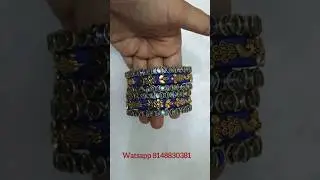 customised bangles watsapp to place ur order #customisedbangles #returngiftbangles #threadbangles