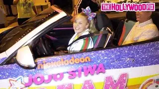 JoJo Siwa Pulls Up Flexing Hard In Her Custom Wrapped Nickelodeon BMW For Dinner At Craig's!